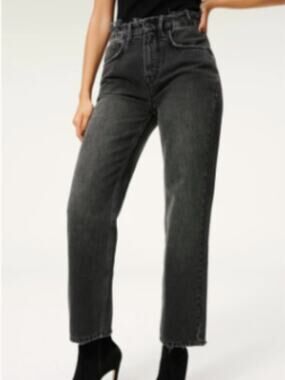 Good American Duster High Rise Straight jeans black250 - 15